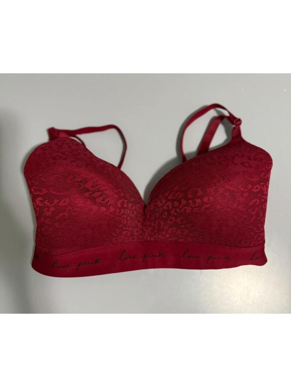 Pink wear everywhere wireless  lightly lined bra size 36D